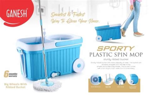 ganesh mop|ganesh plastic spinner mop.